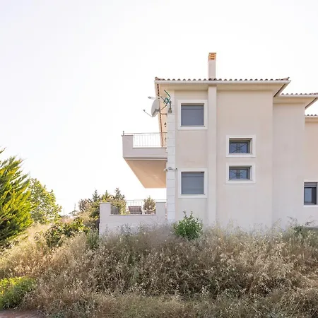 ヴィラ Captivating 3 Bedroom 360º Sea & Mountain Views - Near Kyparissia, Messinias Glikorrizi